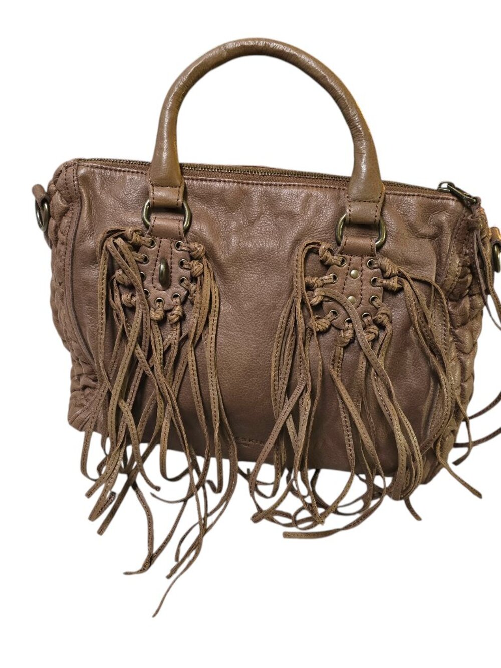 Liebeskind Berlin Xlilia New Toffee Satchel Handbag with Shoulder Strap